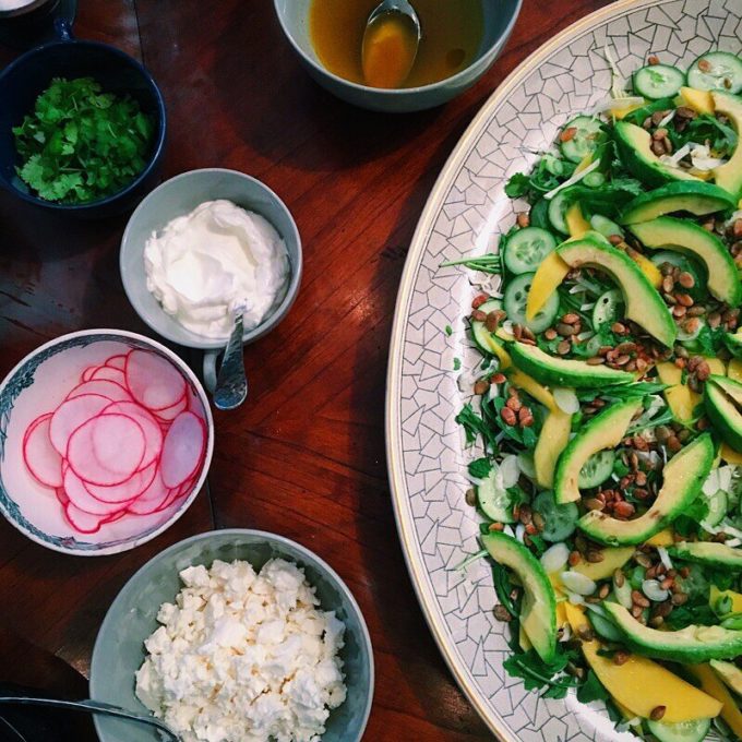 What We Eat: Avocado, Cucumber and Mango Salad