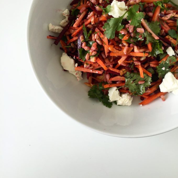 What We Eat: Shredded Beet and Carrot Salad